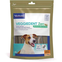 Dentifrice pour chien - Virbac - Veggiedent Zen S - 15 unités - Soins dentaires naturels - 5-10 kg