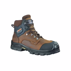 Chaussure de sécurité type outdoor.Tige en cuir pleine fleur hydrofuge. avec renfort de protection anti-abrasion à l'avant.Pr ...