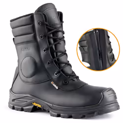 Chaussure de sécurité montante de type rangers, réalisée avec un minimum de coutures. Isolation thermique contre la chaleur.  ...
