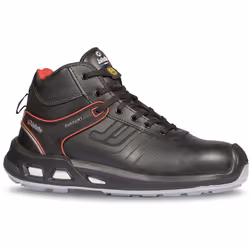 Chaussure de sécurité montante de type urban sport conçue avec une technologie anti-fatigue, coloris noir. Doublure en maille ...