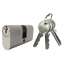Cylindre double entrée ovale 30x30 mm laiton nickelé - CISA - CIS08210.02