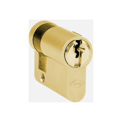 Cisa - Demi-cylindre C2000 10X30mm laiton poli clé sur numero BC1534 3012140201MV