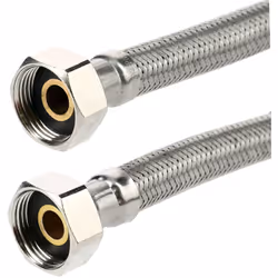 Flexible sanitaire double femelle. Caractéristiques techniques: Installation sur équipement sanitaire, robinet, chauffe-eau,  ...