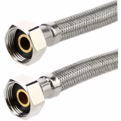 Flexible sanitaire double femelle. Caractéristiques techniques: Installation sur équipement sanitaire, robinet, chauffe-eau, ...