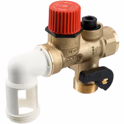 Groupe de sécurité en laiton pour chauffe-eaux type stable ou horizontal. Caractéristiques techniques : Utilisation sur eau d ...