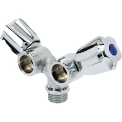 Garis - Robinet double de machine à laver laiton chromé B01-RMLDB