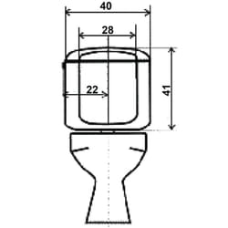 Garis - Réservoir attenant double débit W01-150G