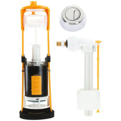 Garis - Mécanisme wc double débit bouton chromé + robinet flotteur standard W03-6500G