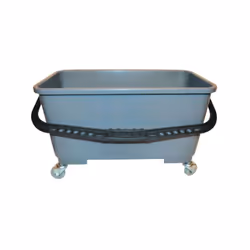 Le seau rectangulaire plastique 22 l de la marque Brosserie Thomas est idéal pour les lavages de vitres en intérieur et en ex ...