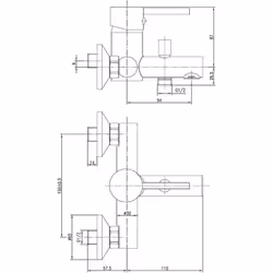 Le mitigeur bain-douche Ondys de la marque Garis offre une solution polyvalente et fonctionnelle pour toute installation sani ...