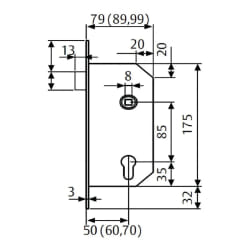 Tesa Serrure 4039 Ghe antipanique