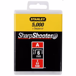 Agrafes Type A 6mm boîte de 1000 - STANLEY - 1-TRA204T