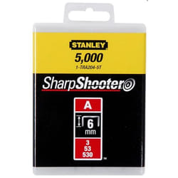 Agrafes Type A 6mm boîte de 1000 - STANLEY - 1-TRA204T
