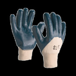 Gant de travail NI150 en coton enduit nitrile blanc/bleu T10 - 1190B T.10
