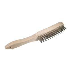 Brosse à mains manche bois 4 rangs Inox 295mm - DRONCO - 0001151334