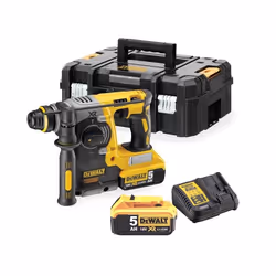 Perforateur SDS Plus 18V XR + 2 batteries 5Ah + chargeur + coffret T-Stak - DEWALT - DCH273P2 - TU