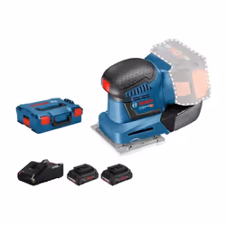 La ponceuse vibrante Bosch GSS 18V-10 Professional est un modèle sans fil ergonomique, conçu pour les travaux de ponçage inte ...