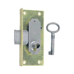 Select - Serrure à entailler de bibliothèque 514 axe 30mm largeur 50mm droite avec 1 clé - devismes - S514A30DLBL
