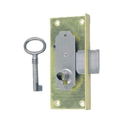 Select - Serrure à entailler de bibliothèque 514 axe 30mm largeur 50mm gauche avec 1 clé - devismes - S514A30GLBL