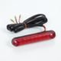 Mini feu arrière Brett type barre à  LED 12V 1/6W 105x20mm pour moto scooter 50 custom