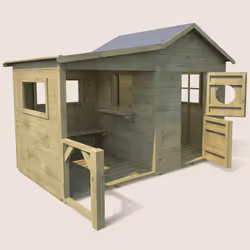 Soulet Cabane en bois traité pour enfant avec préau et banc - hacienda - Vue supplémentaire 10