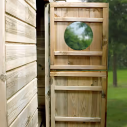 Soulet Cabane en bois traité pour enfant avec préau et banc - hacienda - Vue supplémentaire 11