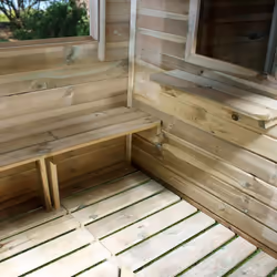 Soulet Cabane en bois traité pour enfant avec préau et banc - hacienda - Vue supplémentaire 16
