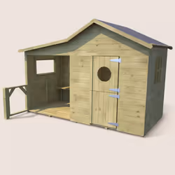 Soulet Cabane en bois traité pour enfant avec préau et banc - hacienda - Vue supplémentaire 7