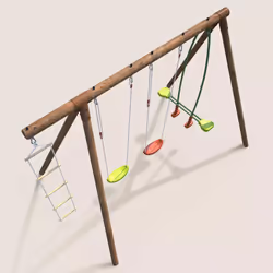 Soulet Grand Portique En Bois Pour Enfant 4 Agrès - Gabin - Vue supplémentaire 7