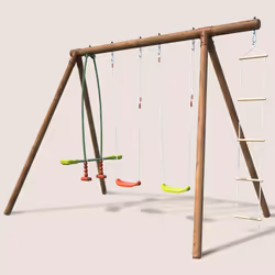 Soulet Grand Portique En Bois Pour Enfant 4 Agrès - Gabin - Vue supplémentaire 8