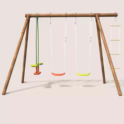 Soulet Grand Portique En Bois Pour Enfant 4 Agrès - Gabin - Vue supplémentaire 9