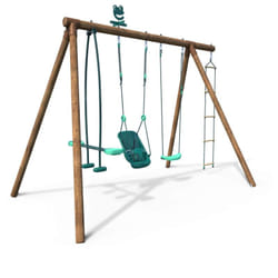 Soulet Portique En Bois Pour Enfant 4 Agrès - Suzon