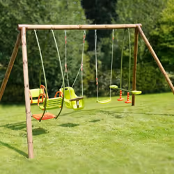 Soulet Portique En Bois 4 Agrès - De 6 Mois À 12 Ans-6 Enfants-suzanne - Vue supplémentaire 10