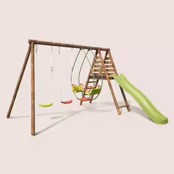 Soulet Station En Bois Avec Portique, Balançoire Et 3 Agrès - Narcisse - Vue supplémentaire 7