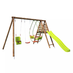 Soulet Station Pour Enfant Avec Portique Et Toboggan - Colza