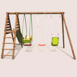 Soulet Station Pour Enfant Avec Portique Et Toboggan - Colza - Vue supplémentaire 12