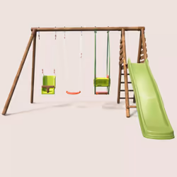 Soulet Station Pour Enfant Avec Portique Et Toboggan - Colza