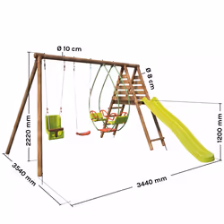 Soulet Station Pour Enfant Avec Portique Et Toboggan - Colza - Vue supplémentaire 7
