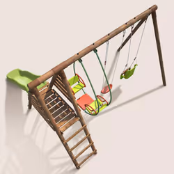 Soulet Station Pour Enfant Avec Portique Et Toboggan - Colza - Vue supplémentaire 9