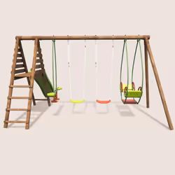 Soulet Station Avec Portique En Bois Balançoire Et Toboggan - Jacinthe - Vue supplémentaire 8