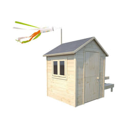 Soulet Cabane en bois avec table pour enfants – tiana