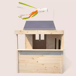 Soulet Cabane en bois avec préau pour enfants – sarah