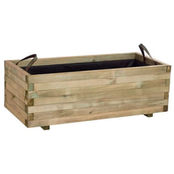 Bac à fleurs en bois 110 x 50 x 38 cm Baroque