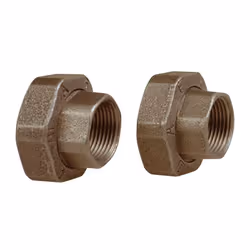 Raccord union fonte robuste et durable F 1'1/2 et F 1' - Filetage BSP FF Compatible chauffage, sanitaire, arrosage Finition n ...