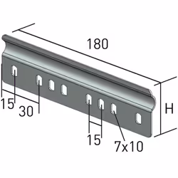 eclisse plate - pour chemin de cable - p31 p31 ep50-60 gs - cablofil 341213