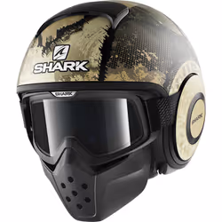 Shark Drak Evok Mat Casque jet, beige, taille S pour Hommes