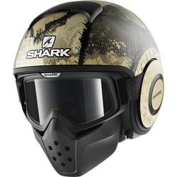 Shark Drak Evok Mat Casque jet, beige, taille S pour Hommes