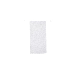 Paire de vitrages tamisant Empreinte blanc l. 60 x h. 120 cm - Sans Marque