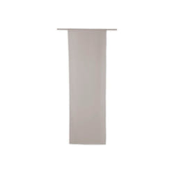 Sans Marque - Vitrage tamisant Leo gris poivre l. 70 x h. 210 cm