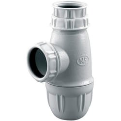 Siphon lavabo Neptune - Diamètre 40 mm - PVC - Sortie orientable pour tube Ø 40